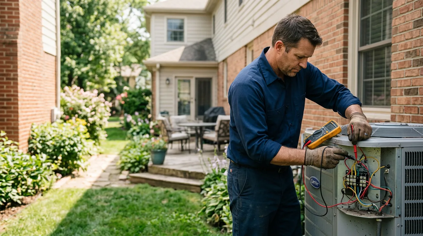 HVAC technician working near Mentor, OH